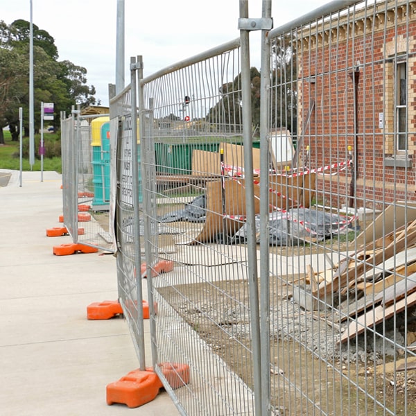 what's the process for arranging the pickup of the temporary fence once my job or even is finished